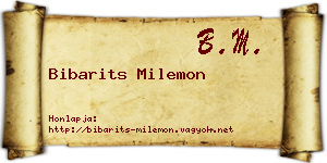Bibarits Milemon névjegykártya